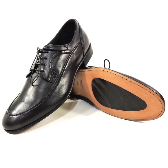 RENZO MERCURI ?? MEN\'S  BLACK SOFT LEATHER COMFORT FASHION OXFORD SHOES main image 7